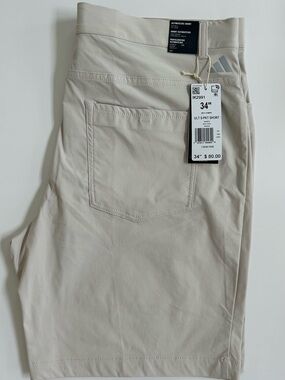 adidas Men’s Light Beige Golf Shorts